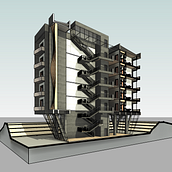 Mi proyecto para el curso "Modelado de edificios paramétricos con Revit". Un proyecto de 3D, Arquitectura, Arquitectura digital, Arquitectura interior, Modelado 3D y Visualización arquitectónica de Maite Rondón - 28.03.2025