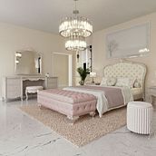 Classic French-style luxury bedroom . Interior Architecture, Architecture, Interior Design, 3D Modeling, Interior Decoration, 3D Design, and ArchVIZ project by Rodrigo Lomazzi - 03.28.2025