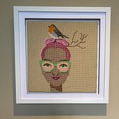 When Robins Appear…. Un proyecto de Bordado, Decoración de interiores y Diseño textil de karen_dickinson1 - 29.03.2025