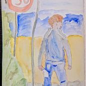 Don't walk to fast! Ein Projekt aus dem Bereich Anatomische Zeichnung, Skizzenentwurf und Aquarellmalerei von Rose - 29.03.2025