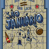 São Januário Local Guide. Digital Illustration, Editorial Design, Editorial Illustration, Vector Illustration, H, Lettering, Lettering, and Poster Design project by filipetpn - 03.30.2025