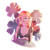 Irina. Un proyecto de Diseño de personajes, Dibujo digital, Ilustración digital y Pintura digital de Mercedes Roman - 30.03.2025