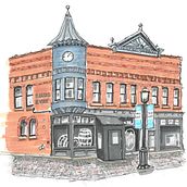 OperaHouse Plainfield IL. Architectural Illustration, Drawing, Ink Illustration, Sketchbook, and Sketching project by nickyametz - 03.30.2025