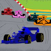 Rennwagen Ein Projekt aus dem Bereich Digitale Illustration, Traditionelle Illustration und Zeichnung von Fiona Baanah-Jones - 30.03.2025