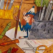 Ilustração de colagem – Seu troll de mesa!. Ilustração tradicional, Desenho, Artesanato, Pintura, Pintura em aquarela, Desenho a lápis, Ilustração infantil, Criatividade, e Artes plásticas projeto de Viktorija Jaros - 31.03.2025