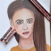 First Pastel and Colored Pencil Portrait. Traditional illustration, Fine Arts, Drawing, Pencil Drawing, Portrait Drawing, Realistic Drawing, and Artistic Drawing project by artstudiooasis - 04.01.2025