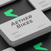 Aether Bikes | Brand Identity. Br, ing, Identit, Design, Logo Design, and Graphic Design project by Marcos Mateos Gregoris - 04.02.2025