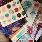 TABLÓN DE NOE. Un projet de Beaux Arts, Peinture, Illustration traditionnelle , et Aquarelle de Noemi Giz - 02.04.2025