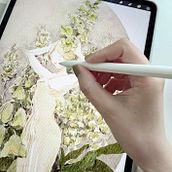 She Unfolds . Digital Illustration, Traditional illustration, and Watercolor Painting project by atutu - 04.03.2025