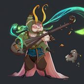 Fantasy Character Design in Procreate - Final Project. Character Design, Digital Drawing, Digital Illustration, Digital Painting, and Traditional illustration project by Josh Goldblatt - 04.03.2025
