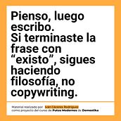 Campaña final para el curso Copywriting para Copywriters de Putos Modernos . % ivancaceresr5 tarafından hazırlanan Reklamcılık, İletişim, Metin, azarlığı, Hika, Ve e anlatımı projesi - 04.04.2025