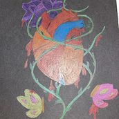 Obra cor asfixiat TEG. Colored Pencil Drawing project by Elia Gimenez Casas - 04.06.2025
