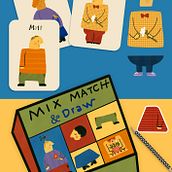 MIX-MATCH and DRAW. Digital Illustration, and Children's Illustration project by Mariana Perez - 04.07.2025