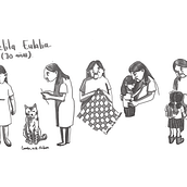 La Manta de las estaciones . Character Design, Children's Illustration, Traditional illustration, and Narrative project by Camila Laiton - 04.07.2025