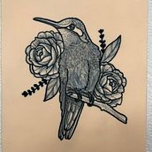 humming-bird Finales Projekt . Un progetto di Design di tatuaggi di Leonie Eufinger - 08.04.2025