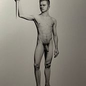 Drawing of Peter. Un progetto di Belle arti, Bozzetti, Disegno, Disegno a matita, Disegno anatomico, Disegno realistico e Illustrazione tradizionale di David Viveiros - 08.04.2025