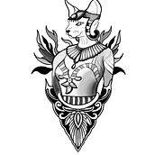 Gato egipcio. Un proyecto de Dibujo digital, Ilustración digital, Dibujo, Ilustración tradicional y Diseño de tatuajes de Julia Dibuja - 09.04.2025