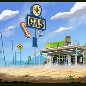 Digital Background Painting for Animation. Animation, Traditional illustration, Digital Illustration, and Digital Painting project by Noel Esperanza - 04.09.2025