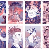Erlangen Postcards Risography. Traditional illustration, Drawing, Ink Illustration, and Comic project by Ive Senkowski - 04.09.2025