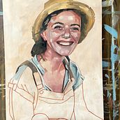 Farmers market. Fine Arts, Painting, and Oil Painting project by Pete Levy - 04.09.2025