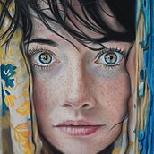 Mirada de agua. Fine Arts, Drawing, Portrait Drawing, Realistic Drawing, and Traditional illustration project by omirauncofre - 04.09.2025