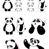 Animación panda para el curso de animación 2D. Un progetto di Animazione, Animazione di personaggi e Animazione 2D di Laura Tatiana Pérez Jiménez - 10.04.2025