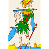 ''The Fool'' tarot card: Personal interpretation of the tarot. Drawing, Digital Illustration, Character Design, and Traditional illustration project by BEATRICE PROVINI - 04.10.2025