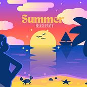 Summer - Beach Party. Digital Illustration, Vector Illustration, and Animated Illustration project by rafael_fassimoto - 04.10.2025