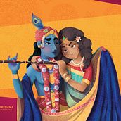 Krishna & Radha. Een project van Digitale illustratie y  Illustratie met inkt van keliz_de_kellogz - 11.04.2025