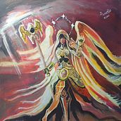 Guerrera . Fine Arts, Acr, and lic Painting project by jebl198910 - 04.11.2025
