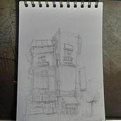 Casa de Japón . Architectural Illustration, Drawing, Ink Illustration, Sketchbook, and Sketching project by jebl198910 - 04.11.2025