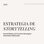 Mi estrategia de storytelling: Social Media and Content Strategist. Un progetto di Br, ing, Br, identit, Comunicazione, Consulenza creativa, Marketing, Stor e telling di Antonieta Valenzuela - 13.04.2025