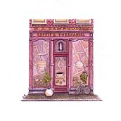 A cafe front. Architectural Illustration, Drawing, Painting, and Watercolor Painting project by Sofia P. - 04.13.2025