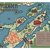 Final project for Creative Gameplay Maps. Un projet de Illustration numérique, Illustration éditoriale et Illustration traditionnelle de Ril Amber - 16.04.2025