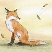 Red fox. Projekt z dziedziny  R, sunek, Ilustracja c, frowa, Craft, Projektowanie postaci, R, sunek c, frow i Ilustracje dla dzieci użytkownika Dani Williams - 17.04.2025