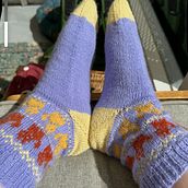 Fox socks. Un progetto di Design di accessori, Fashion design, Fiber Art, Maglia e Textile Design di Alex McGoran - 18.04.2025