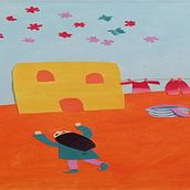 Là dove i sogni hanno le ali . Collage, Traditional illustration, Children's Illustration, Creating with Kids, Narrative, and Paper Craft project by daniela.mussano - 04.18.2025