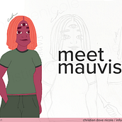 original character design: mauvis (younger version). Design de personagens, Ilustração tradicional, Ilustração digital, e Concept Art projeto de christian dove nicole - 18.04.2025