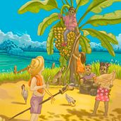 Enfants jouant dans le champ. Un projet de Illustration numérique de lim_nueaforma - 19.04.2025