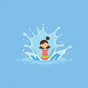 Summer Splash. Digital Illustration, Digital Design, Poster Design, and Drawing project by bigquery272 - 04.19.2025