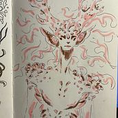 fantasy sketching. Creativit, Drawing, Traditional illustration, and Sketchbook project by miareim2 - 04.19.2025