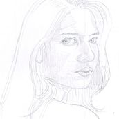 Retrato de 3_4. Artistic Drawing, Drawing, Portrait Drawing, Sketchbook, and Sketching project by Ibon Izaguirre Araña - 04.20.2025