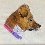 Retrato de Bella . Un progetto di Textile Design e Ricamo di Martha Santacruz Ferrer - 20.04.2025