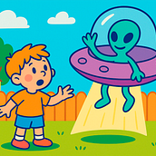 Mi primer amigo marciano. Un progetto di Illustrazione digitale e Disegno digitale di Nicolás Díaz Cornejo - 21.04.2025