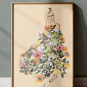 VERA. Digital Illustration, Fine Arts, Watercolor Painting, Fashion Design, Art Direction, Editorial Illustration, Poster Design, Floral, Plant Design, and Fashion Illustration	 project by Marta Ballestin Pinilla - 04.21.2025