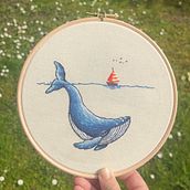 Ricamo balena. Embroider project by nora.levi - 04.21.2025
