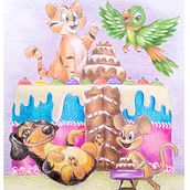 Fesrta dos bichos. Traditional illustration project by sulabip - 04.21.2025