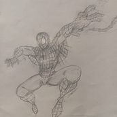 My spiderman. Comic, Pencil Drawing, Character Design, Traditional illustration, and Figure Drawing project by luis_garmendia67 - 04.22.2025