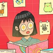 Books Unlock the World of Ideas. Een project van Digitale illustratie van febrian prakarsa - 22.04.2025