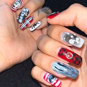 Curso nail art. Un projet de Peinture décorative, Design , Illustration traditionnelle, Peinture , et Création de motifs de vargas_samaria - 22.04.2025